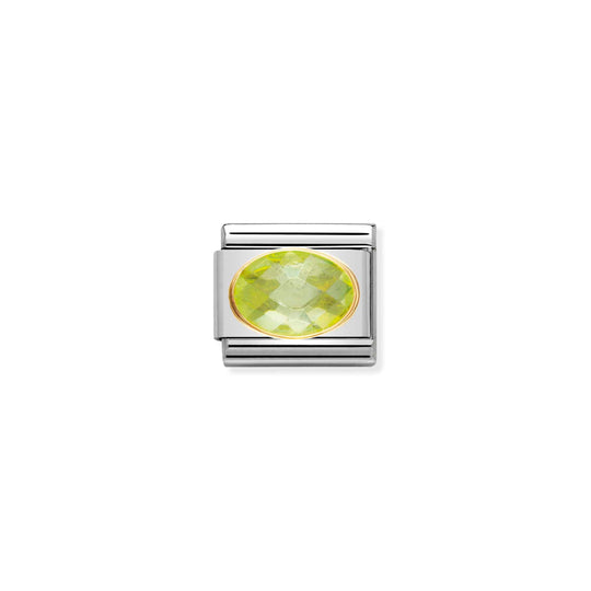 Composable Green Zirconia Link - Gold - 030601/004