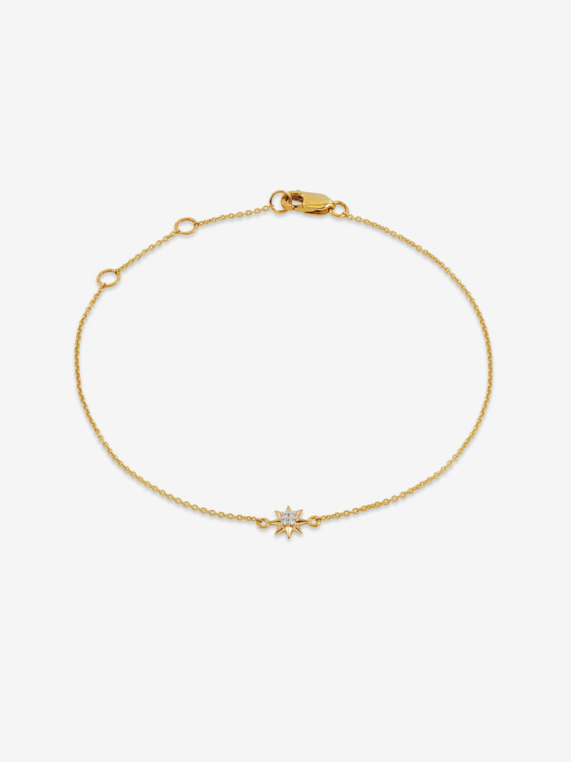 Diamond North Star Bracelet - 9ct Yellow Gold - FSB04YG