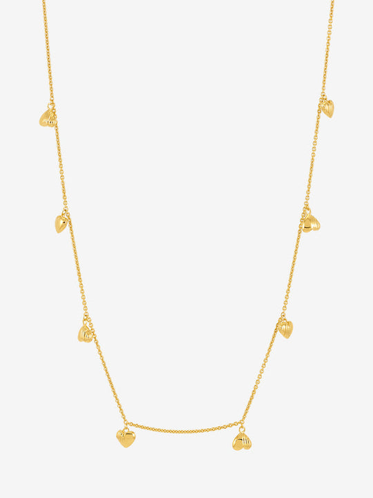 Untamed Deco Hearts Necklace - Gold - ULN05GP