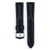 Lucca Tuscan Leather Watch Strap QR, Long, 24mm Wide - Black - 04902050-2-24-SB