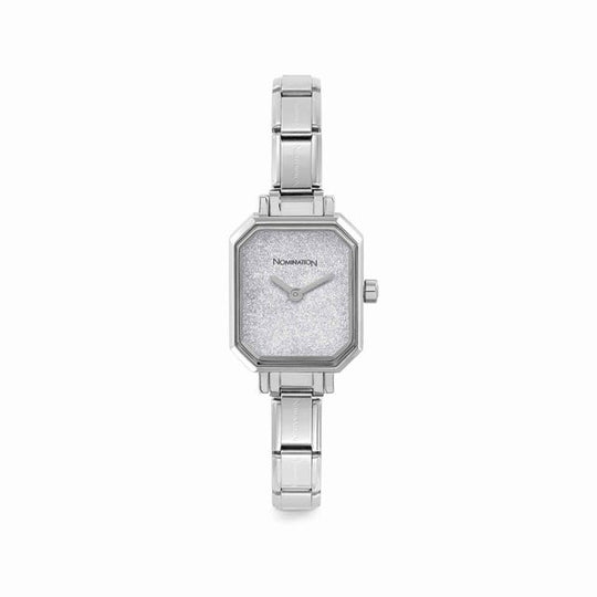 Composable Silver Glitter Dial Ladies Watch - 076030/023