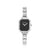 Paris Black Rectangular CZ Watch - 076036/012