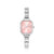 Paris Pink Rectangular CZ Watch - 076036/014