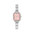 Pastel Pink Rectangular Ladies Watch - 076037/033