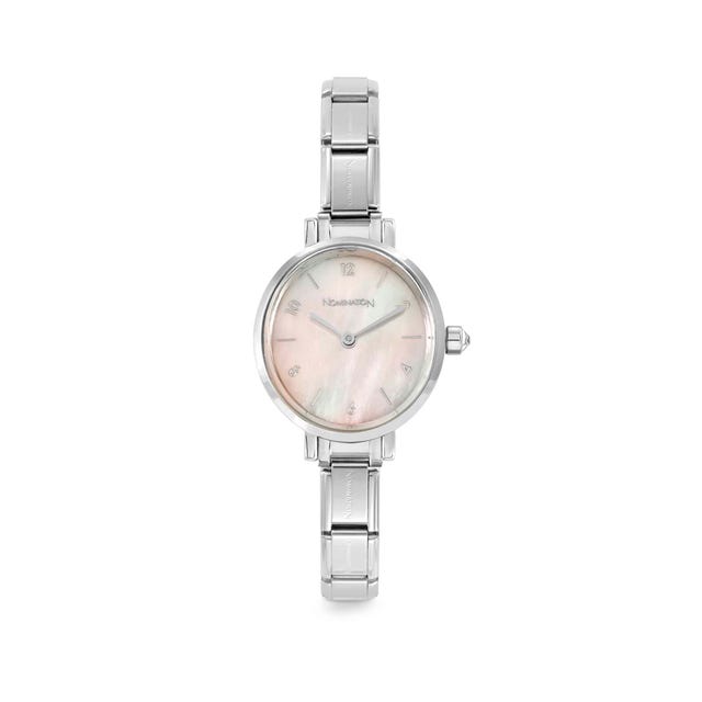 Paris Pink Mother Of Pearl Oval Ladies Watch - 076038/009