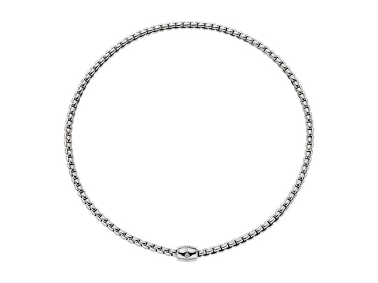 Eka Flex'It Necklace With Ornamental Clasp - 18ct White Gold - 07F01CX_BB_B_XBX_040