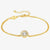 Gold Aurea CZ Collection - Pendant, Bracelet & Stud Earrings - SAVE £10