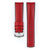 Tiger Perforated Leather Performance Watch Strap, NQR, Long, 24mm Wide - Red - 0915075020-2-24-SB