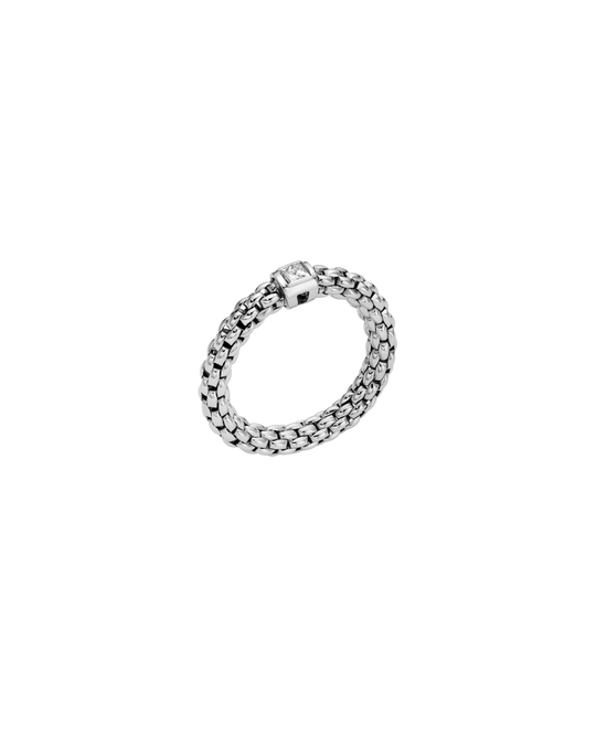 Souls Flex'It Ring With Diamonds, Medium - 18ct White Gold - 09E08AX_BB_B_XBX_00M