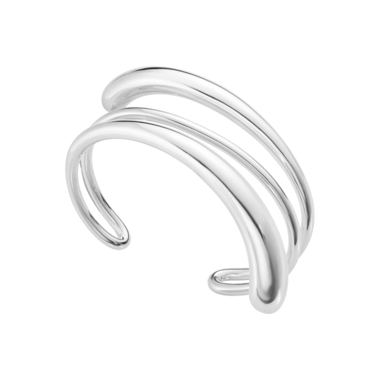 Mercy Big Twist Bangle - Silver - 20001838