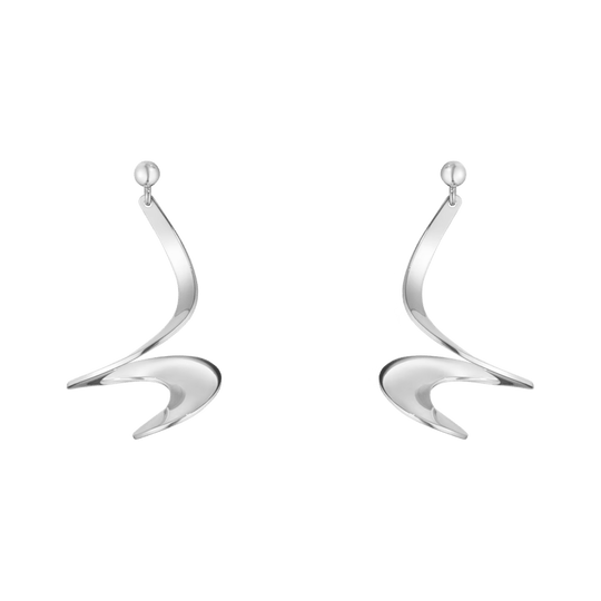 Moebius Earrings - Silver - 10009341