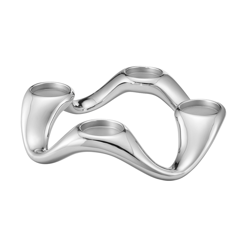 Cobra Round Candleholder - Stainless Steel - 10019313