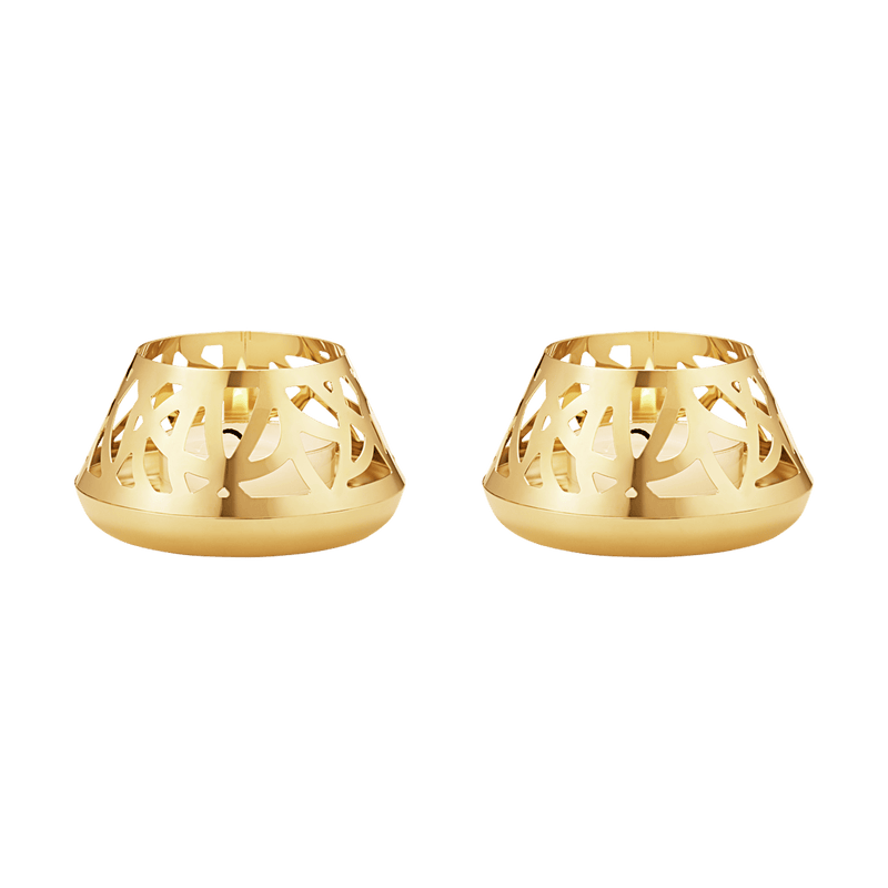 2023 Tealight Set of 2 - Gold - 10020156