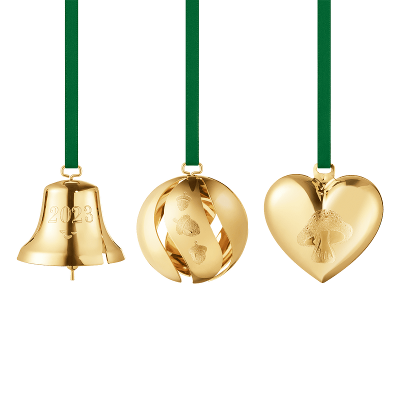 2023 Gift Set, Bell, Ball & Heart - Gold - 10020180