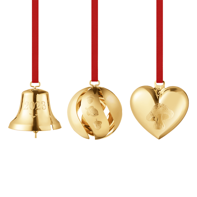 2023 Gift Set, Bell, Ball & Heart - Gold - 10020180