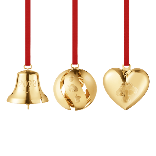2023 Gift Set, Bell, Ball & Heart - Gold - 10020180