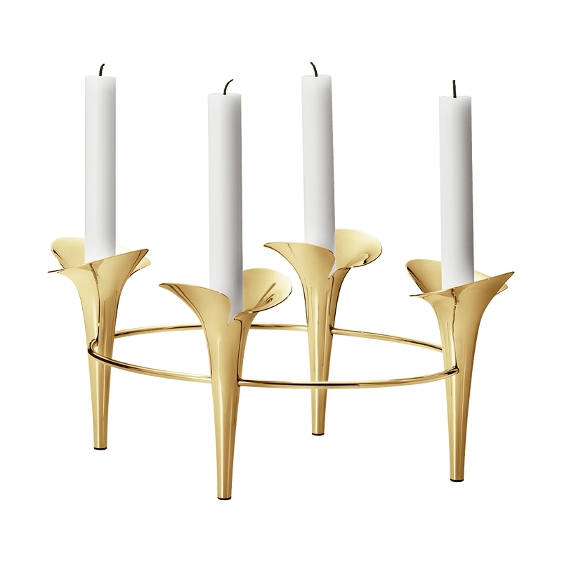 Bloom Botanica Taper Candleholder - Gold Stainless Steel - 10020195