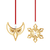 2024 Christmas Ornament Set, 2pcs - Gold - 10020392