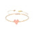 Heartsy Row Bracelet - Pale Pink - BE-XS-11378
