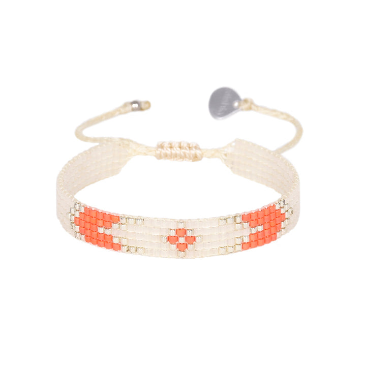 Peeky Bracelet - Coral/White - BE-XS-11265