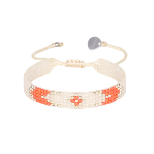 Peeky Bracelet - Coral/White - BE-XS-11265