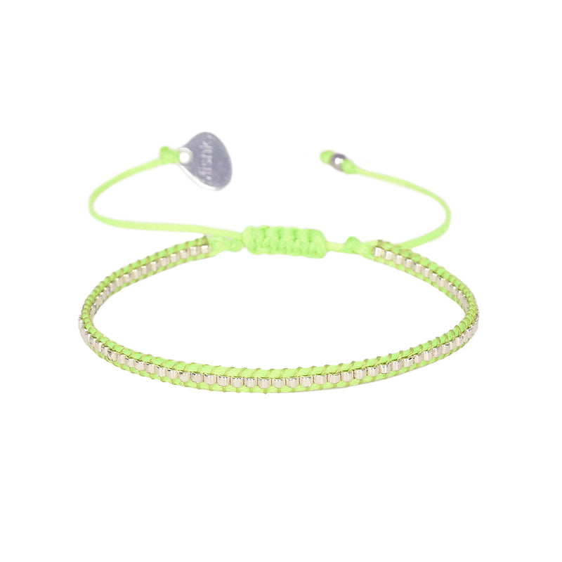 Neon Row Bracelet - Green - B-BE-XS-11278