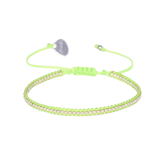 Neon Row Bracelet - Green - B-BE-XS-11278