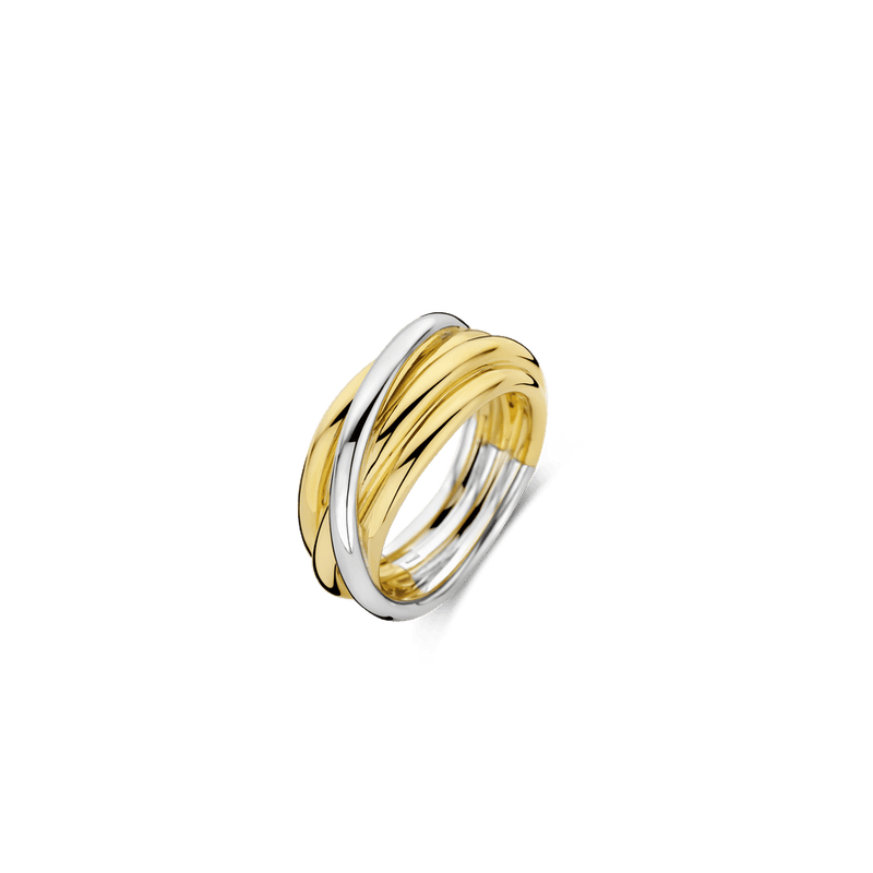 Milano Intertwined Bands Ring - Gold/Silver - 12056SY