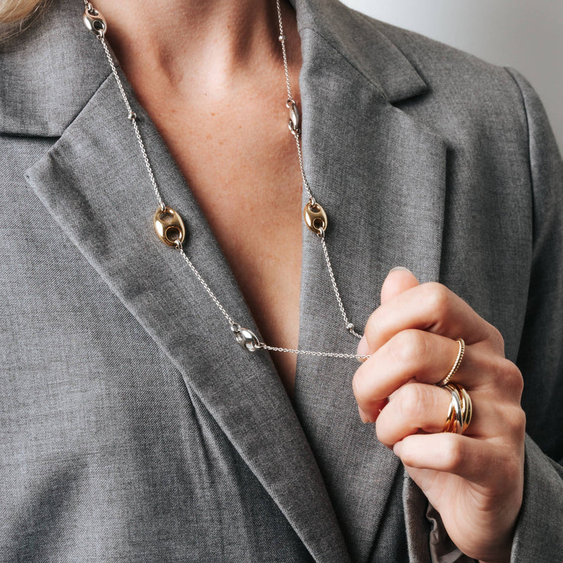 Milano Intertwined Bands Ring - Gold/Silver - 12056SY