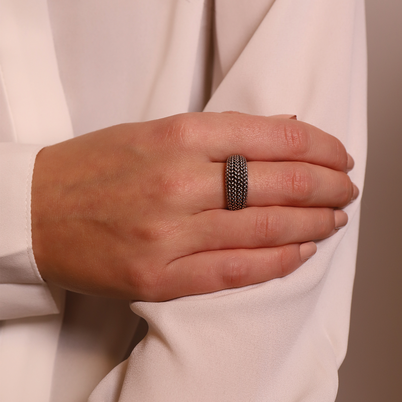 Braided Ring - Silver - 12161SI