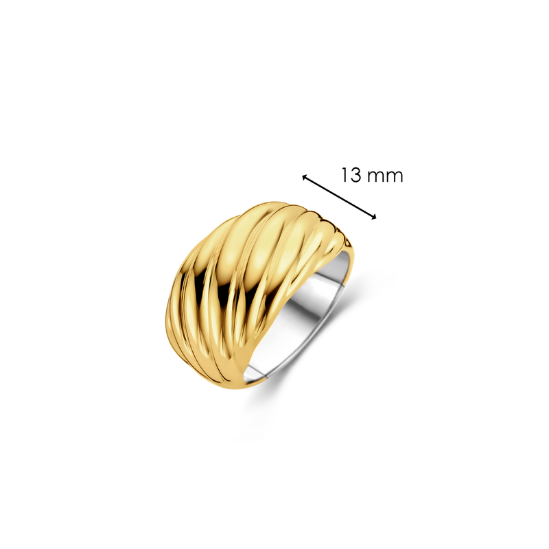 Milano Dome Ring, Size 56 - Gold - 12238SY/56