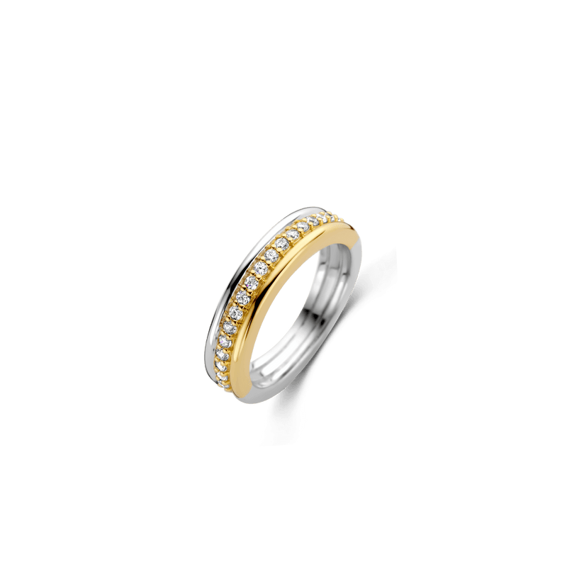 Milano Triple Band Ring - Silver/Gold - 12282ZY