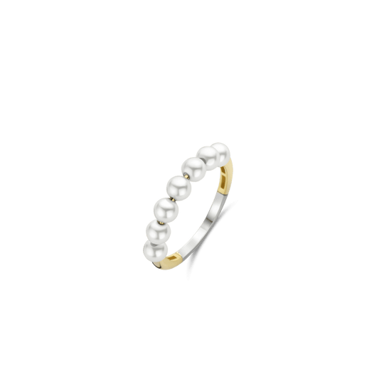 Milano Pearl Bead Ring - Gold - 12284YP