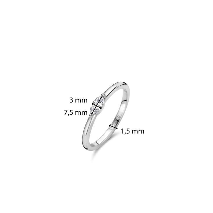 Milano CZ Ring - Silver - 12298ZI