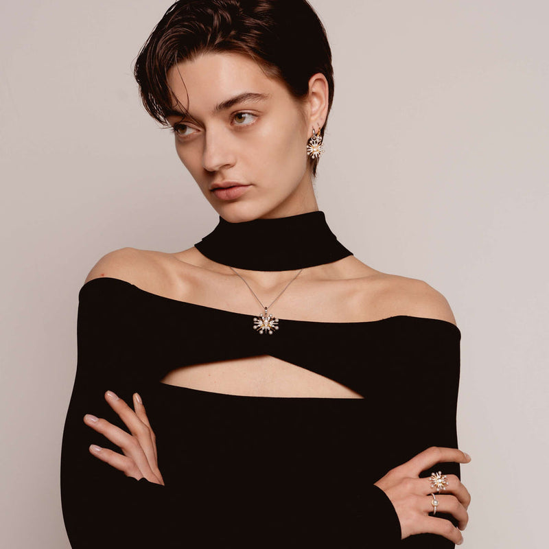 Milano Pearl & CZ Ring - Gold/Silver - 12308YP