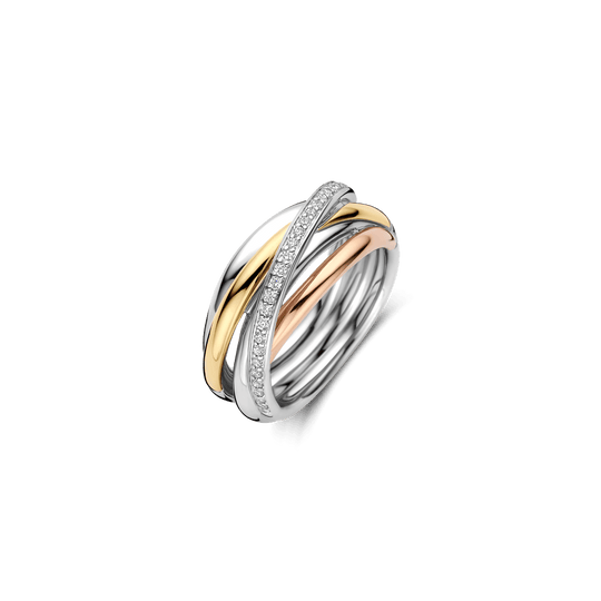 Milano Intertwined Mixed Metal Ring - 12318ZT
