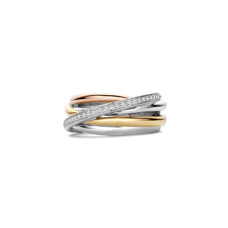 Milano Intertwined Mixed Metal Ring - 12318ZT