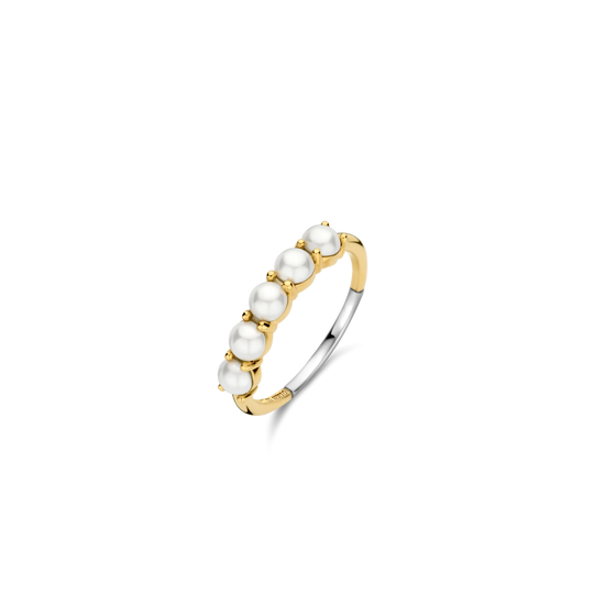 Milano Pearl Bead Ring - Gold - 12322YP
