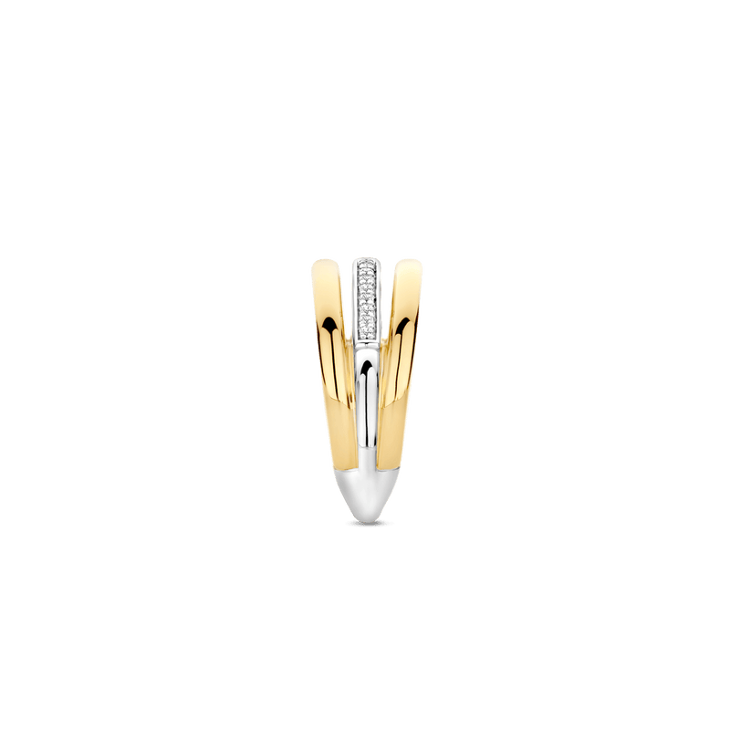 Milano Triple Band Ring - Gold/Silver - 12369ZY