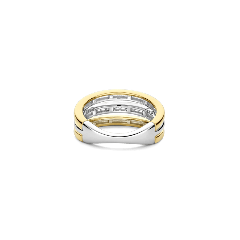 Milano Triple Band Ring - Gold/Silver - 12369ZY