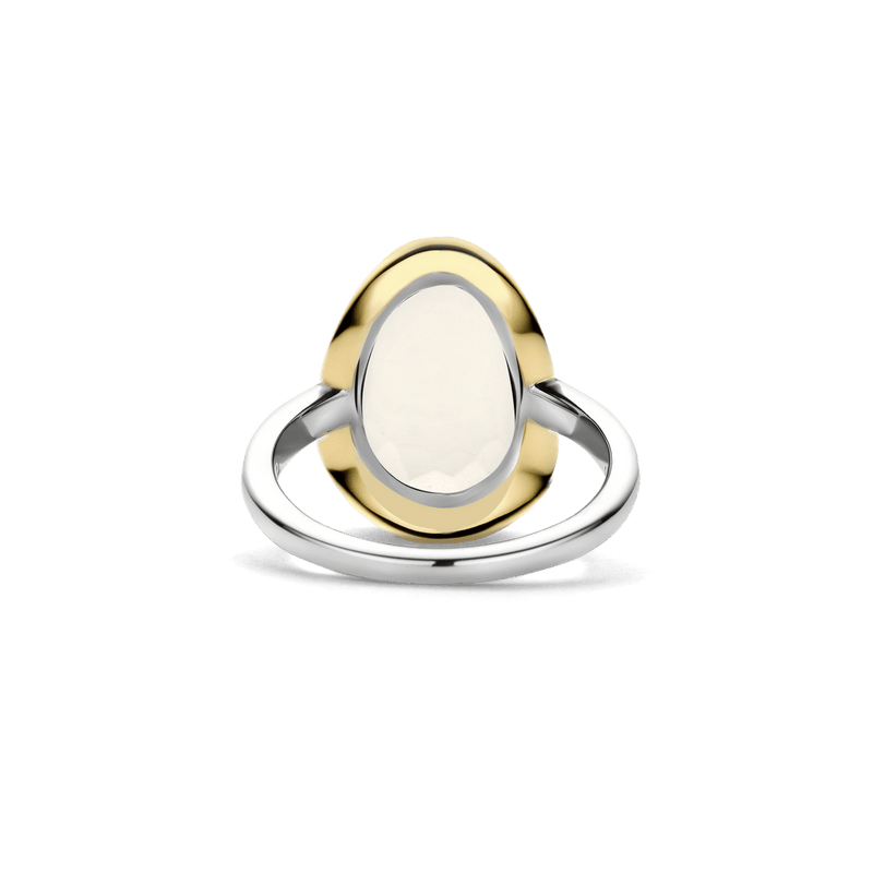 Milano Mother Of Pearl Stone Ring - Gold/Silver - 12386MW