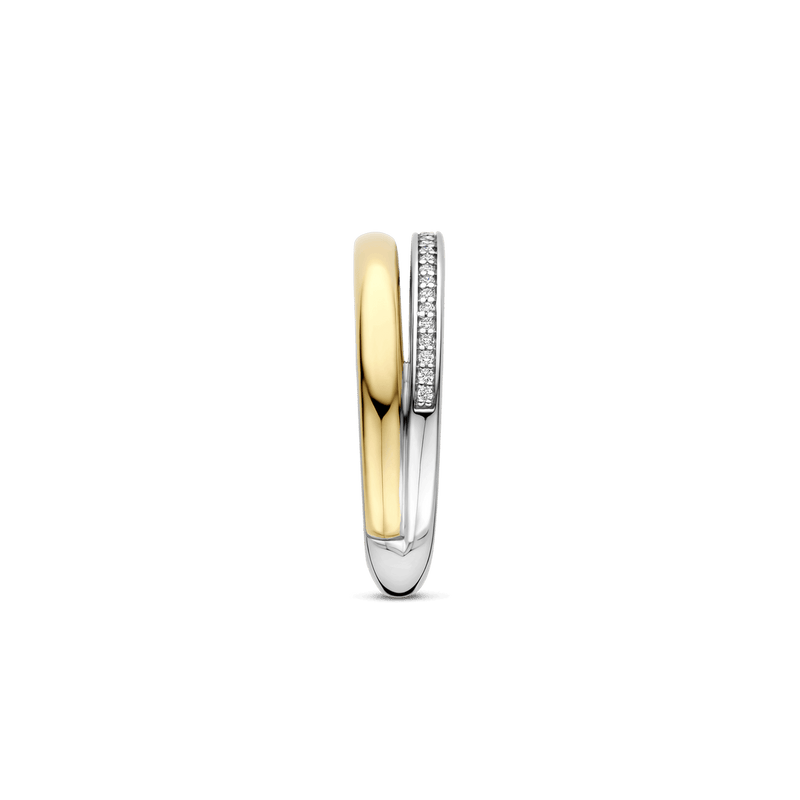Milano Sleek Band Ring - Gold/Silver - 12392ZY