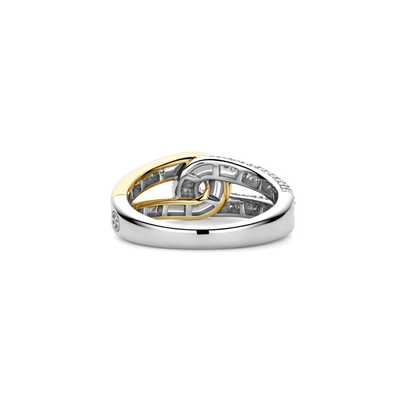 Milano Intertwined Bands Ring - Gold/Silver - 12394ZY