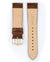 Rainbow Lizard Embossed Leather Watch Strap QR, Medium, 20mm Wide - Golden Brown - 12302670-1-20-GB