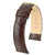 Crocograin Crocodile Embossed Leather Watch Strap QR, Medium, 13mm Wide - Brown - 12302810-1-13