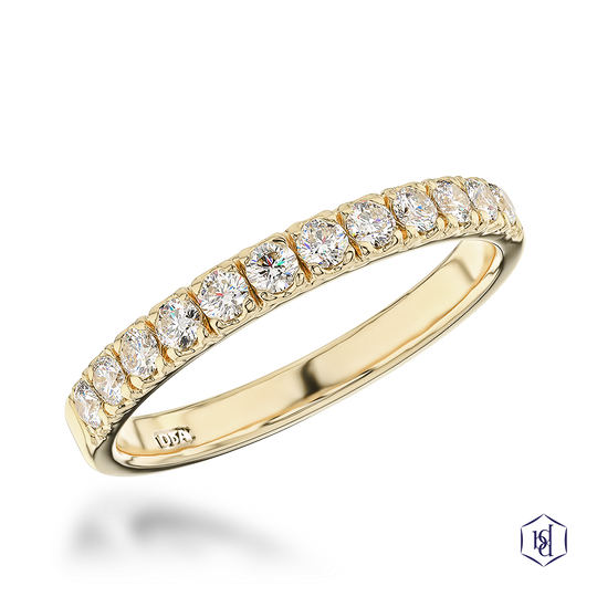 18ct Yellow Gold Skye Eternity Wedding Band - 0.33ct