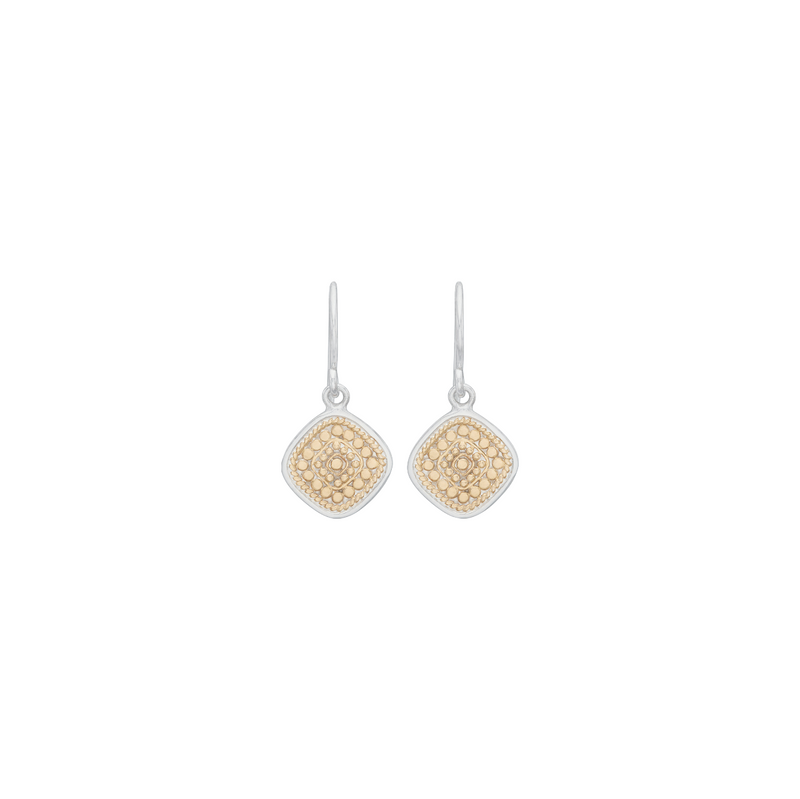 Square Drop Earrings - Gold/Silver