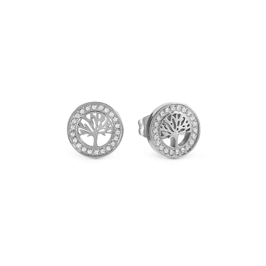 Soffio D'Amore Tree Of Life CZ Earrings - Silver - 134002/017