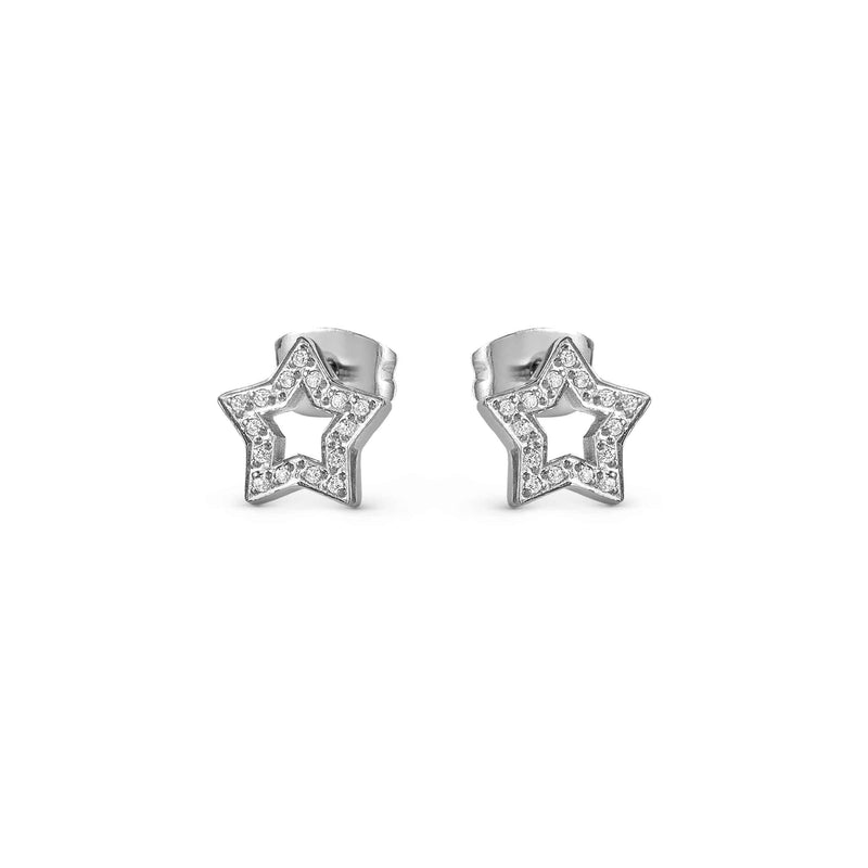 Soffio D'Amore Star CZ Earrings - Silver - 134002/023