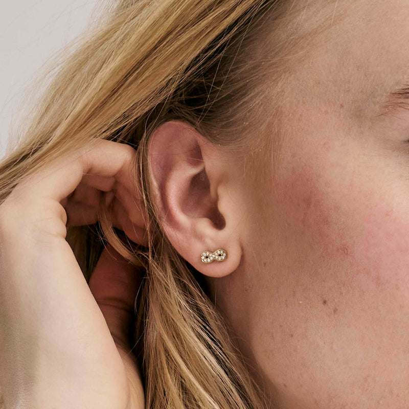 Soffio D'Amore Infinity CZ Earrings - Silver - 134002/024